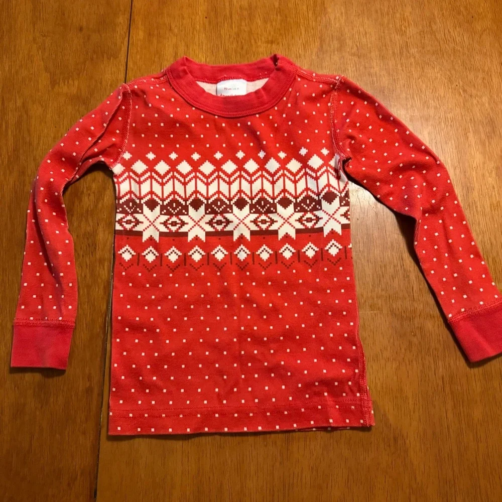 Hanna Andersson Nordic Snowflake‎ Pajama Set Size 3T Organic Cotton